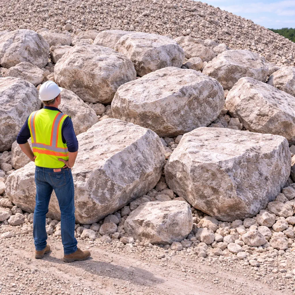 Type C Rip Rap - type c riprap stone size person scale